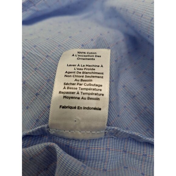 Talbots Womens Blue Button-Down Long Sleeve Blouse Size M - Picture 13 of 13